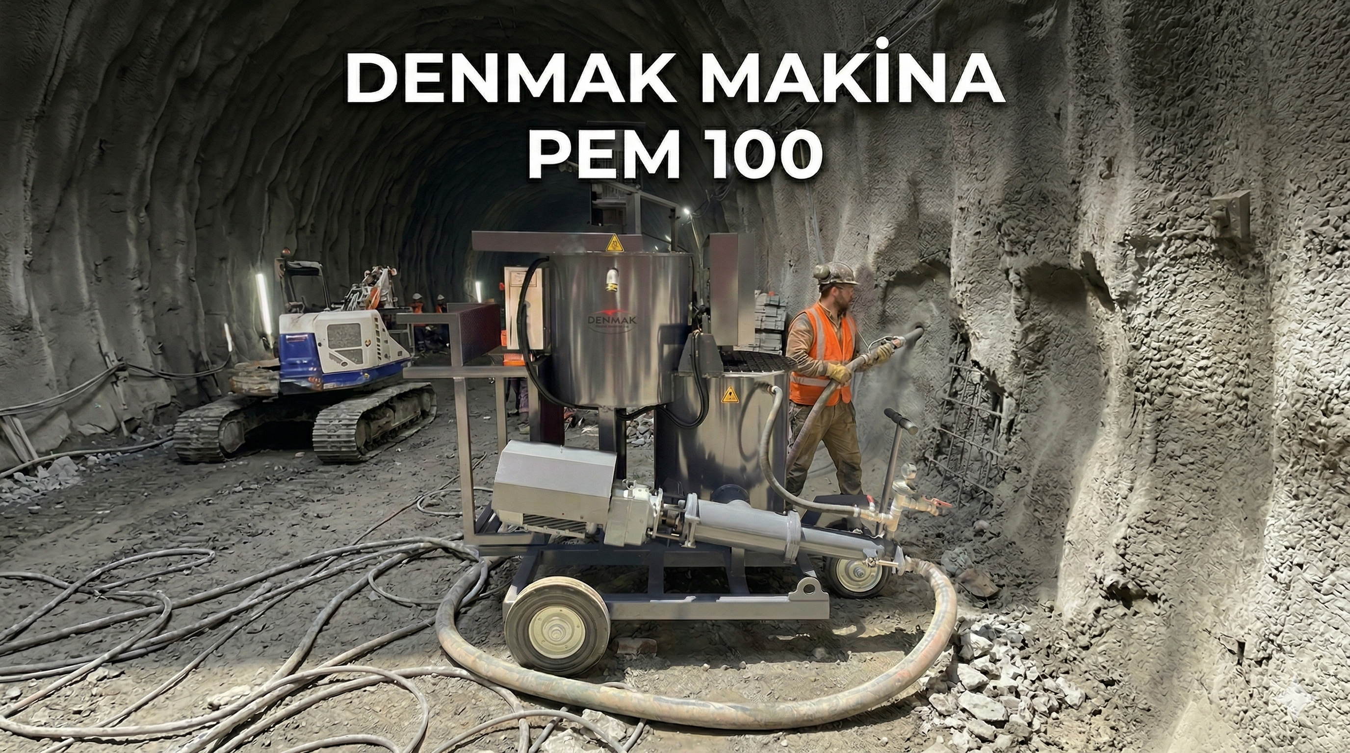 DM-PEM 100 Machine d'Injection de Ciment à Piston | Denmak Makina