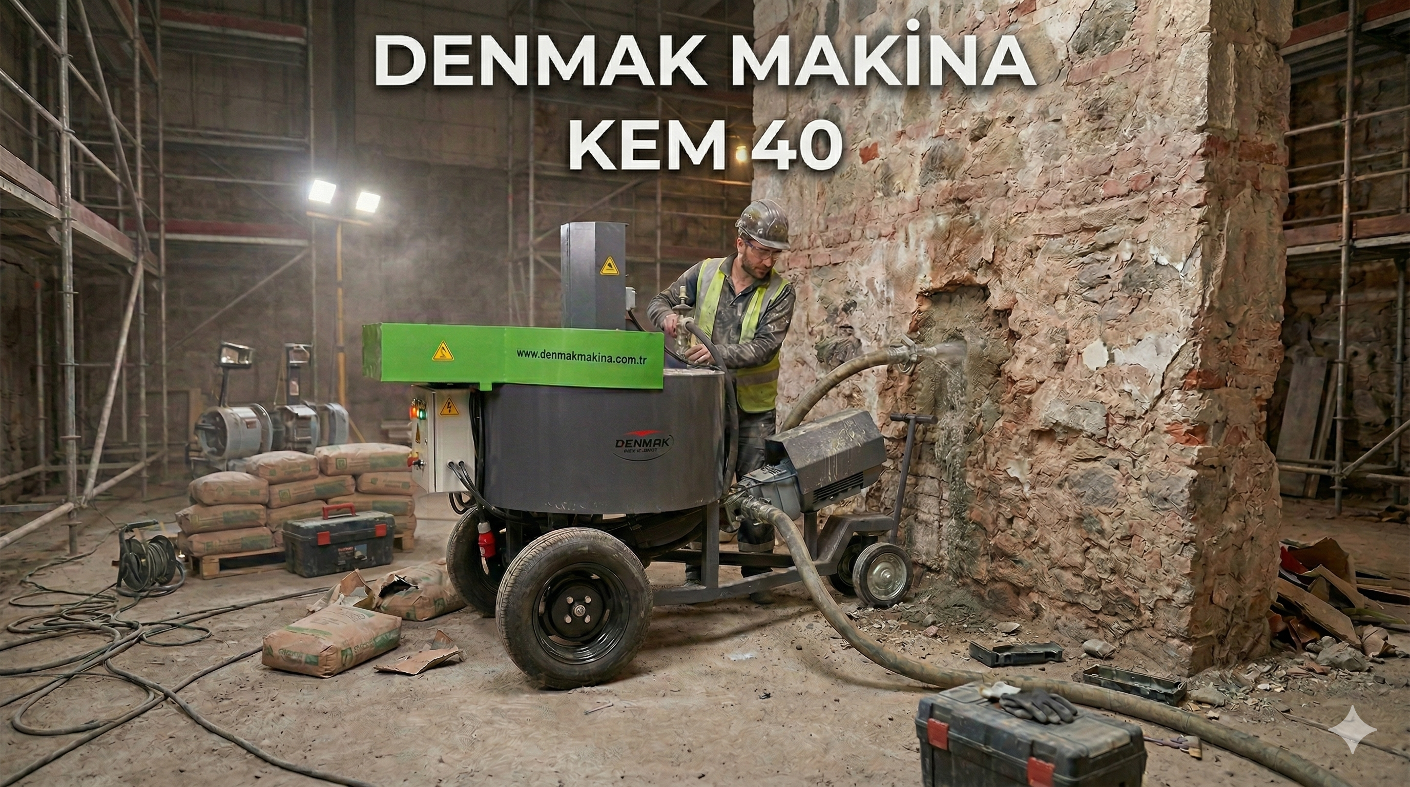 DM-KEM 40 Cement Injection Machine with Boiler | Denmak