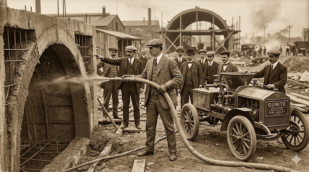 The Birth and Evolution of Shotcrete Technology Around the World